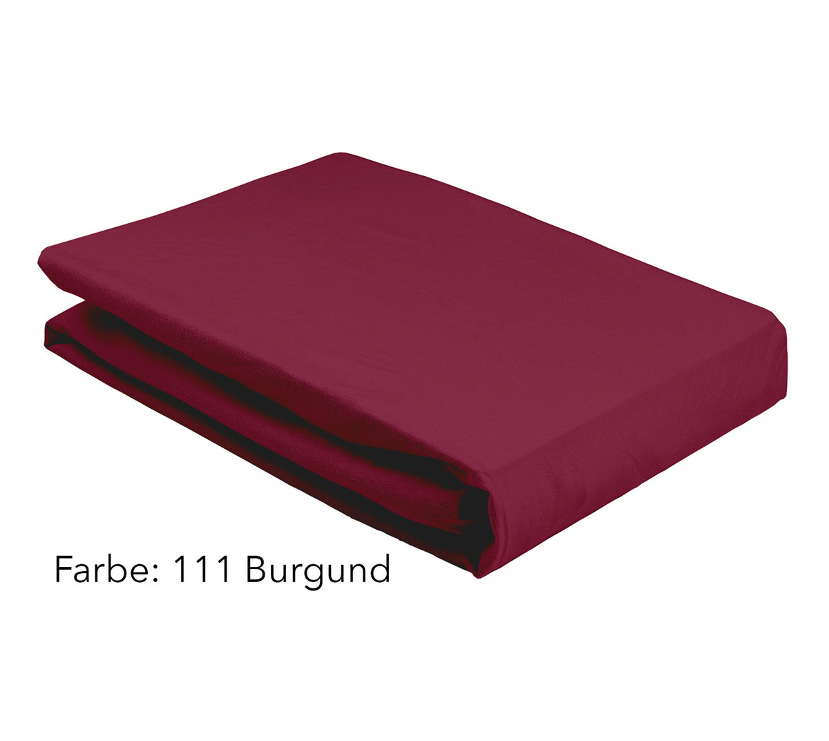 Jersey Spannbettlaken Farbe Dunkelrot Burgund Stapel #farbe_Softes Jersey Spannbettlaken Burgund 