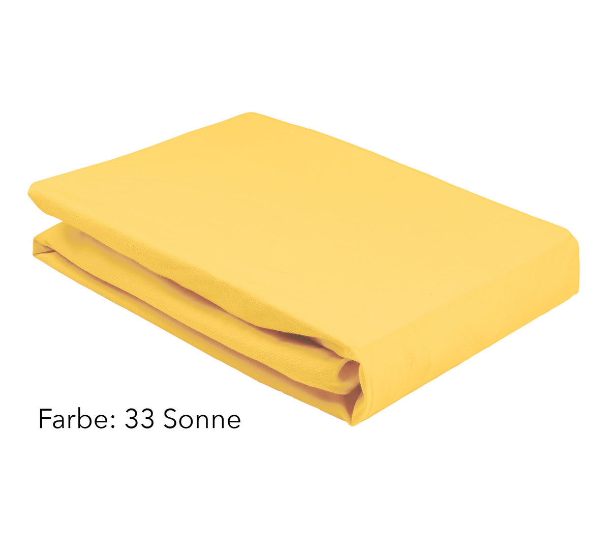 Spannbettlaken Farbe Sonne Gelb Jersey #farbe_Softes Jersey Spannbettlaken Sonne 