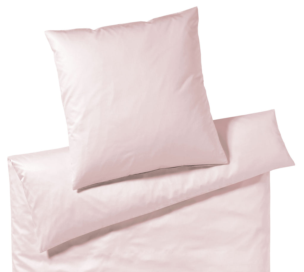  Uni Satin Bettwaesche Solid in Rose Uni Freisteller #farbe_Rose