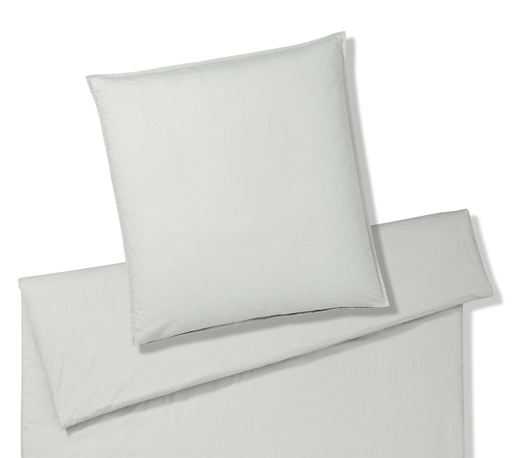 Washed Cotton Bettwaesche Crisp in Hellgruen Freisteller #farbe_Clay