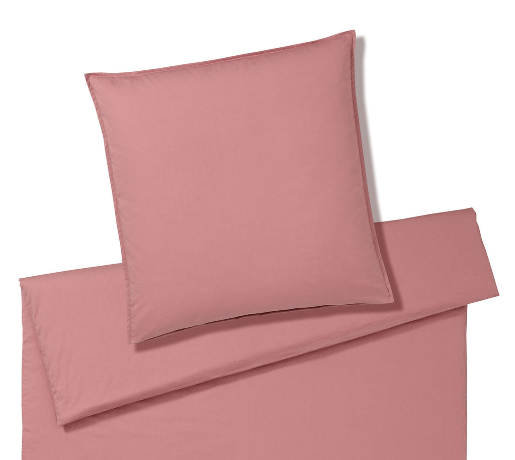 Washed Cotton Bettwaesche Crisp in Rot Freisteller #farbe_Blush