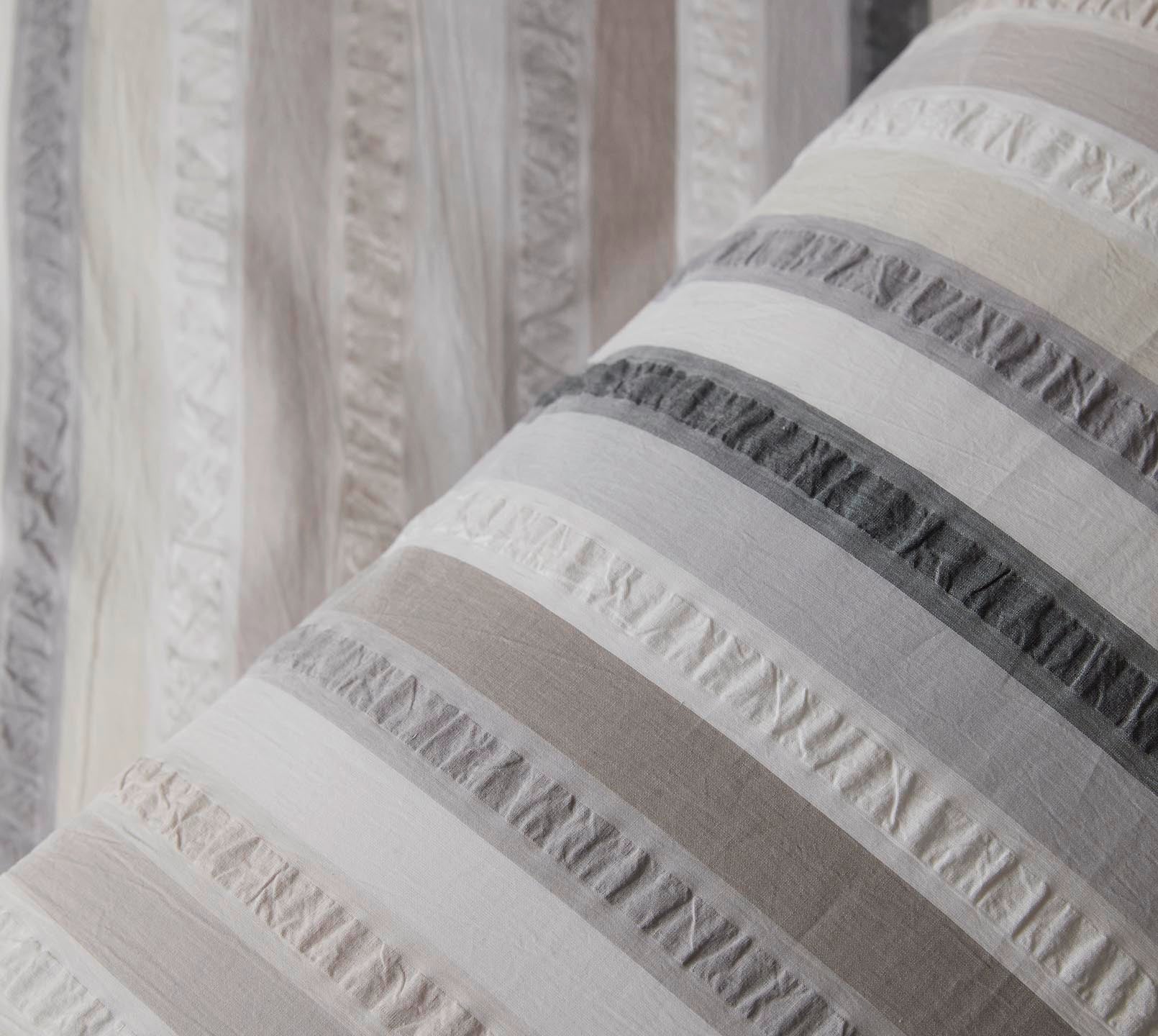 Web-Seersucker Bettwäsche Julia in Multi Natur Streifen Material #farbe_Julia Multi-Natur
