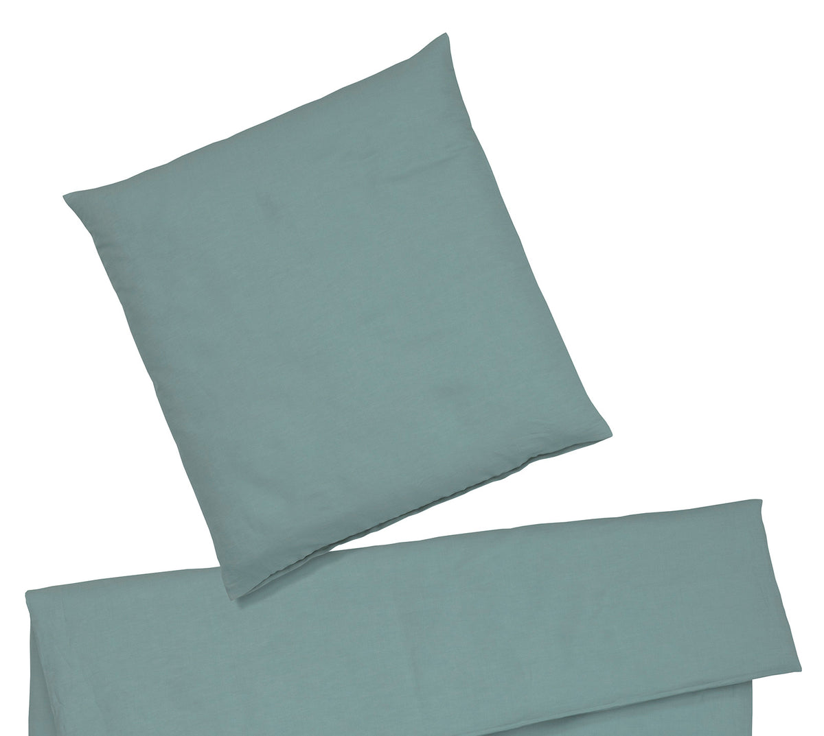 Halbleinen Bettwäsche Breezee in Salbei Freisteller #farbe_Breezee Salbei