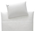 Kinderbettwäsche Jacquard White Stripe Weiß Uni Freisteller #farbe_Weiß
