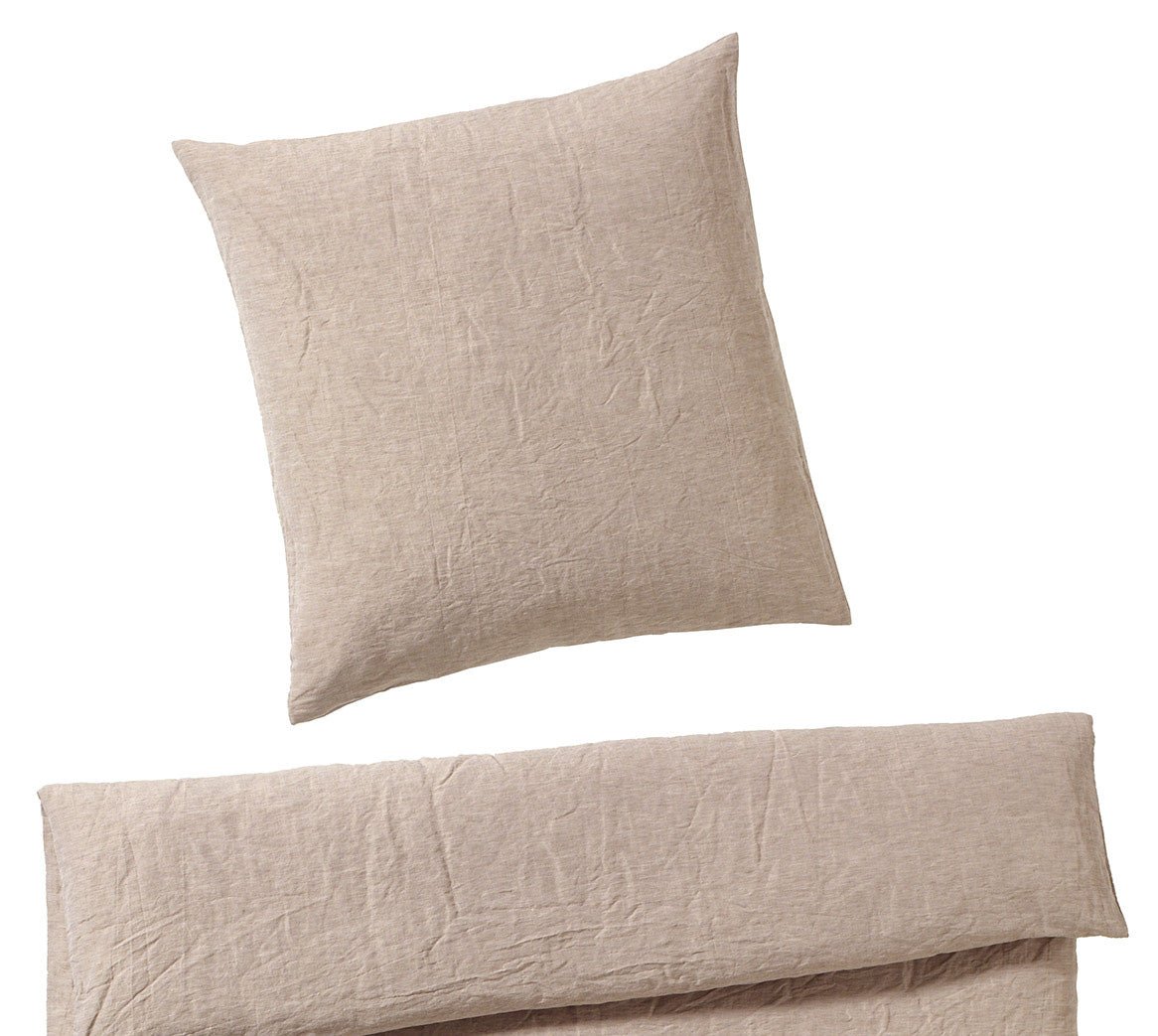 Halbleinen Bettwäsche Breezee in Sand Freisteller #farbe_Breezee Sand 