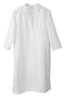 Halbleinen Homewear Tunika Nachthemd Dress in Weiß Freisteller #farbe_Weiß