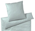 Jersey Bettwäsche Sister Stripe in Salbei Streifen Freisteller #farbe_Salbei