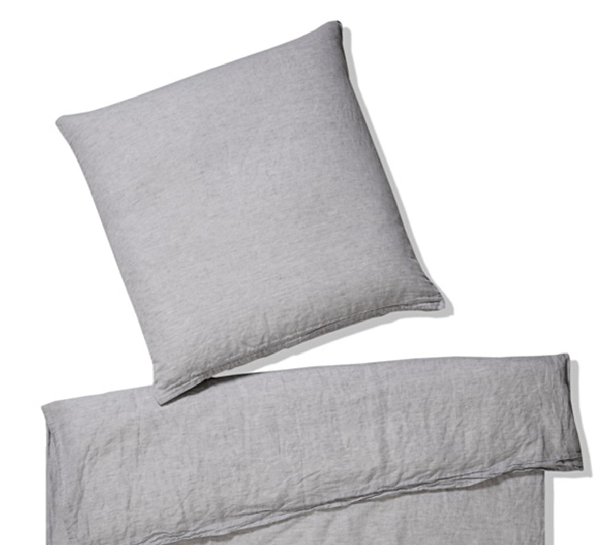 Leinen Bettwäsche Pure in Silber Uni Freisteller #farbe_Silber